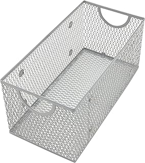 YBM Home Wire Mesh Storage Basket Organizer for CD and DVDs