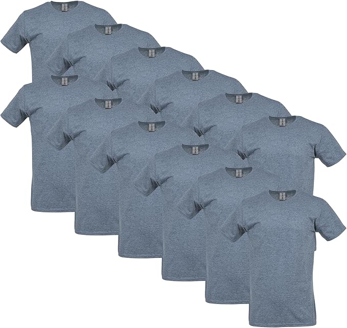 Gildan Adult Softstyle Cotton T-Shirt, Style G64000, Multipack