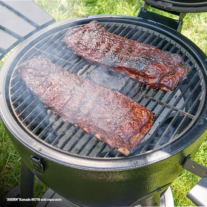 Char-Griller 6201 AKORN Kamado Grill Smokin' Stone, Ivory