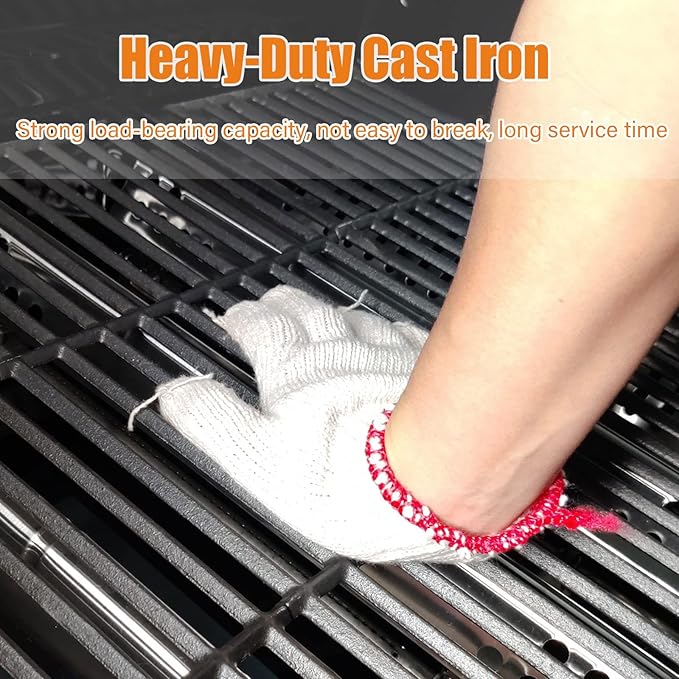 Grill Grates for Charbroil Advantage 4 Burner 463344116 463343015 463344015, Gas2coal 463340516 463370516, Grill Grids for Char-Broil 463336016, Replacement for G467-0002-W1, G309-0019-W2, 16 15/16"