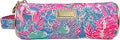 Lilly Pulitzer Pink Pencil Pouch Holder, Cute Travel Bag/Case with Carrying Handle and Zip Close, Viva La Lilly