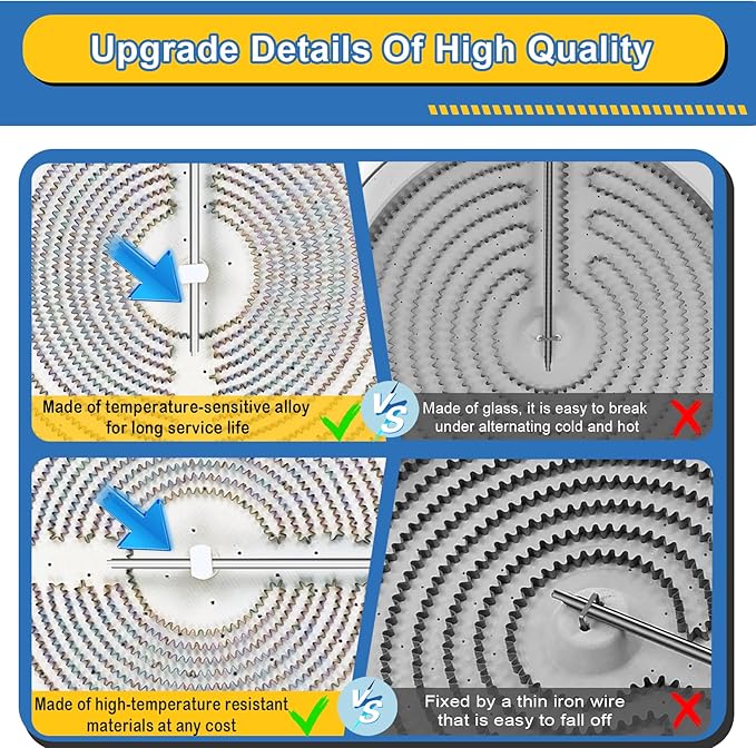 Upgraded DG47-00043B WB30T10116 9" Dual Radiant Surface Element Compatible with Samsung GE Electric Range, WB30X38930 10" Heater Radiant-Dual Replace DG47-00043A PS4240841 AP5576877 PS16225970