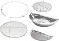 SnS Grills Slow ‘N Sear® 5-Piece Cooking System - Patented Charcoal Basket with Removeable Water Reservoir, EasySpin Grate, Drip Pan for Low ‘N Slow Smoking & Charcoal Grilling on Big Green Egg LG