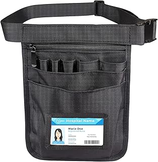 Medical Nurse Fanny Pack, 11 Pockets Nurse tool Belt for Women, Nursing Bags for Work Supplies with Multi Compartment,Nursing Waist Organizer Belt