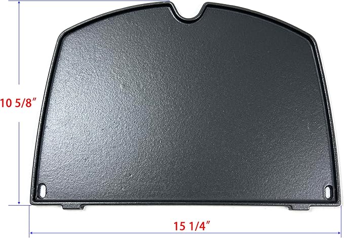 Direct Store DC137 6559 Cast Iron Cooking Griddle Replacement for Weber Q200 Q220 Q240 Q260 Q2000 Q2200 Q2400 Series, Gas Grills Griddle Fits 396001 396002 394001 566014 566001