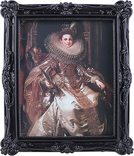 8x10 Vintage Picture Frames Ornate Black Antique Picture Frames 8x10 photo frame with Front Glass for Wall Hanging and Tabletop Unique Home Decor Wall Decor Living Room Victorian Style
