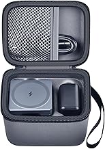 PAIYULE Case Compatible with Anker 3-in-1 Cube MagSafe Charger 15W Max Fast Charging Stand（for Anker Y1811/1812）, Power Station Storage Holder for USB-C Cable (Box Only) Black