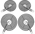 WB30M1 WB30M2 Electric Stove Burners Replacement Fit for G-E Stove Burner Replacement Kit-Fit for G-E Hot-point Stove Top Element Burner-2 WB30M1(6") & 2 WB30M2(8") Stove Burner Kit by AMI PARTS