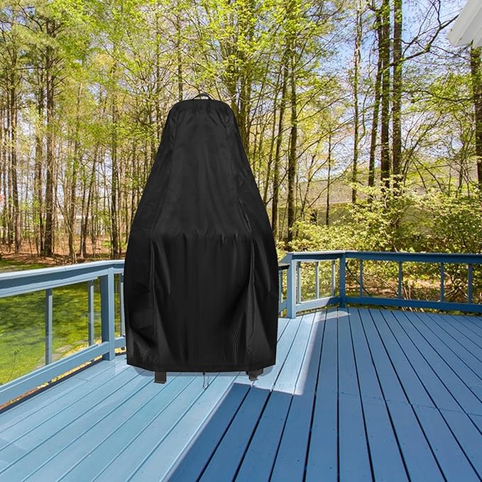 Chiminea Cover for Giantex Wood Burning Chiminea, Waterproof Outdoor Fireplace Fire Pit Cover-20"D x 44"H