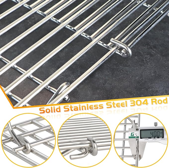 Warming Rack for Blackstone Griddle 17 22 28 Adjustable Cooking Grill Racks Grates Taco Hot Dog Upper Shelf for Weber Traeger Nexgrill PitBoss Accessories Tabletop Flat Top BBQ Cooling Grid