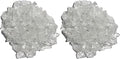 Hiland Fire Pit Fire Glass Ice Clear, Extreme Tempature Rating, Good for Propane or Natural Gas, 10 Pounds, 10lbs, Clear (Pack of 2)