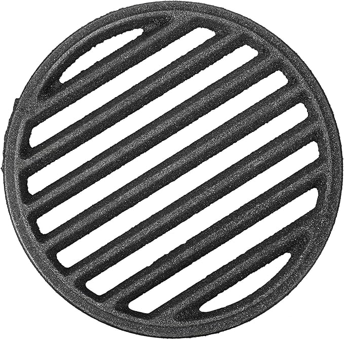 Cast Iron Bottom Fire Grate - 7.5 Inch Round BBQ Grill Grate Replacement, High Heat Charcoal Plate Bottom Grate Grill Parts, Fireplace Grate for Fire Pit Project BBQ Accessories Parts