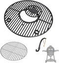 SafBbcue 19.5" Round Grill Grate for Akorn Kamado Ceramic Grills, Charcoal Grate for Pit Boss K24 Louisiana Grills K24, Grates for Char-Griller 16620 Grill Replacement Parts Kamado Acorn Accessories