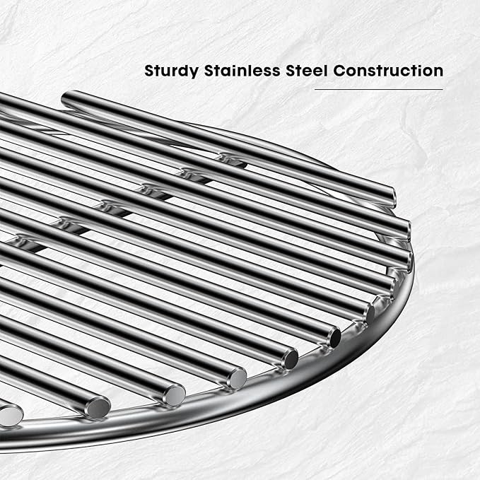 only fire Stainless Steel High Heat Charcoal Fire Grate for Kamado Joe Big Joe Grill, 12-Inch