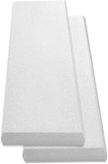 Acoustic Panel White | Fiberglass 2-pack | Professional sound absorbing Panel | Decorative sound proof panel | wall panel (36x13x2 in) - White