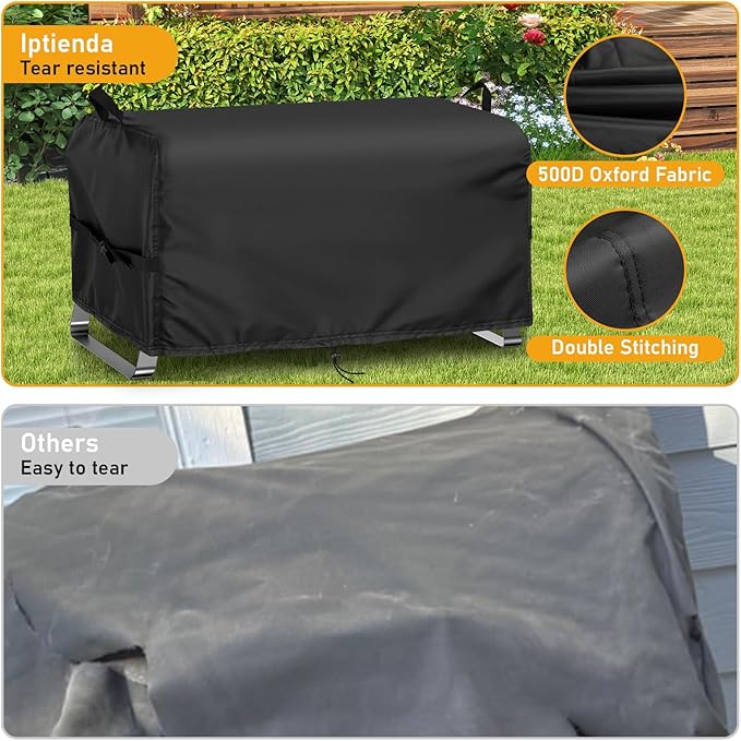 Grill Cover for Cuisinart Portable Gas Grill CGG-059A/CGG-180T, 21inch Outdoor BBQ Grill Cover Waterproof for Camping Table Top Propane Grills-21 L x 12" W x 10" H