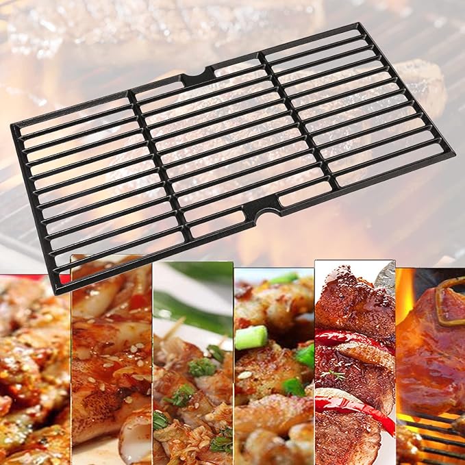 Utheer Cast Iron Grill Grates fit Oklahoma joe's Longhorn Comb Charcoal/Gas Smoke 12201767,14201767, fit Oklahoma joe's Longhorn 18202083,16202046,15202029 Cast Iron Grill Cooking Grids, 4 Pack