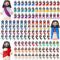 Bememo 200 Pcs Easter Mini Jesus Figurine Bulk Everyone Needs a Little Jesus Pocket Toys for Share Pass The Love Religious Party Favors for Church and Sunday