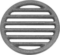 PATIKIL Cast Iron Fire Grate, 5.1" Round BBQ Grill Grate Replacement High Heat Charcoal Plate Fire Bottom Grate Grilling Accessories 6 Slots for Grilling Barbecue