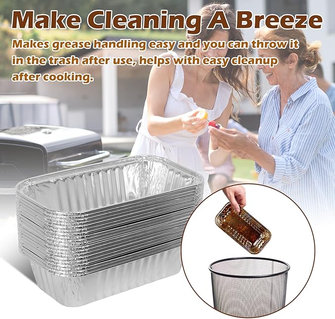 9328812P06 Drip Tray Liners for CharBroil G325-5703-W1 G416-0015-W1 Grease Pan, Aluminum Foil Grease Tray for CharBroil Performance 463365021 463448021 Grill Replacement Parts, 20 Pack