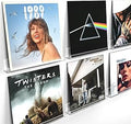 Laurensory Vinyl Record Shelf Wall Mount Shelves, 12 inch Clear Acrylic Vinyl Record Holder Display, Floating Shelves for Wall Decor, Magazine Rack, Kids Bookshelf, for Bedroom, Living Room, 6 Pack