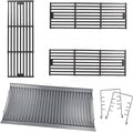 Grill Grates and Ash Pan with Hanger Kits Replacement Parts for Char Griller 1324, 1329, 2727, 2929, 1224, 2828, E1224, 200048, 1321, 2222, 2121 Charcoal Grill, Grill Parts for Charbroil 17302056