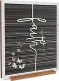 ARTINAEL Christian Gifts for Women Faith, Wood Jesus Art Decor Signs & Plaques for Entryway Table Desk Shelf Tiered Tray, Inspirational Butterfly Design Motivational Gift for Home Office Farmhouse