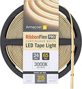 Armacost Lighting RibbonFlex Pro 24V White COB LED Strip Light Tape 3000K, 315 Lumens/Ft, 20M 172260