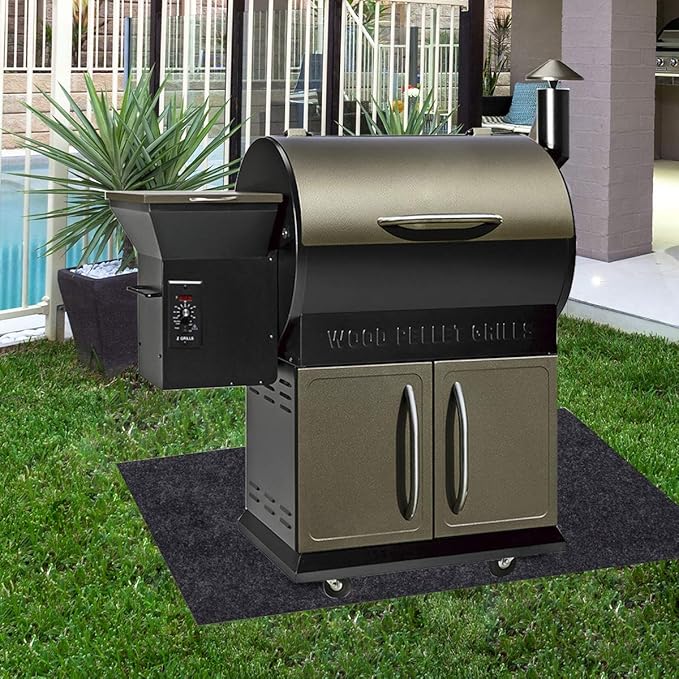 Brinman Under Grill Mat,Premium Grill Mat for Deck,Absorbent Oil Pad Protector for Decks and Patios,Waterproof,BBQ Mat for Under BBQ,36x60 Inch…