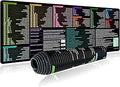 Excel Shortcut Keys Mouse Pad, Extended Large Desk Mat (31.5x11.8 Inch) with Non-Slip Base & Washable Surface for Gaming, Computer, Office Desk