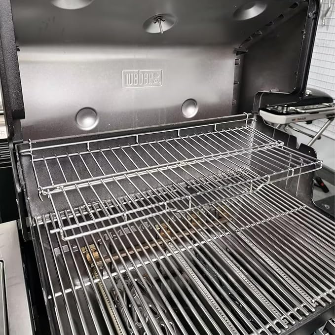 66044 Warming Rack for Weber Genesis II GS4 300 Series Genesis 2 E310 S310 E330 E315 S315 S335 Grill Parts Upgrade Foldable Warming Rack for Weber 61015764 Accessories SUS304 Stainless Steel 25 3/4"