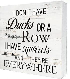 Funny Office Quote Wooden Box Sign Desk Decor Rustic Humorous Wood Block Plaque Box Sign for Home Living Room Shelf Table Decoration (5 X 5 Inch)