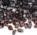 Mr. Fireglass 1/2-Inch Polygon Fire Glass for Fireplace Fire Pit & Lanscaping, 10 Pounds High Luster Amber