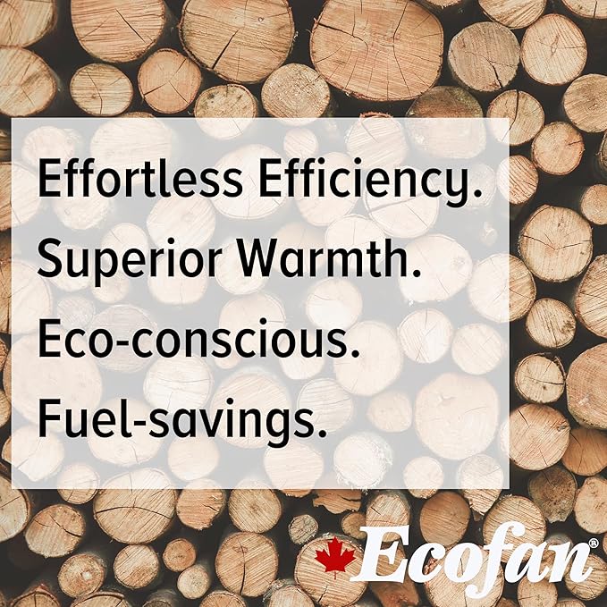 Ecofan UltrAir Heat Powered Stove Fan - Powerful Classic Design, High Performance, Perfect for Wood Stoves, 125 CFM - Circulates Warm Air Efficiently & Reduces Fuel Cost