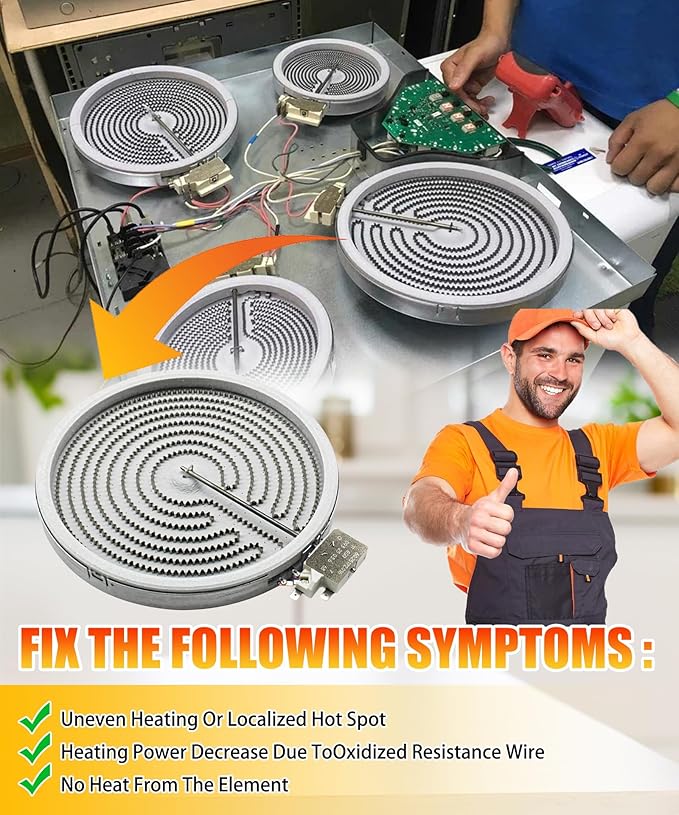 10" Radiant Surface Heating Element 2500watt OEM Fits For LG Range/Stove/Ovens，Replaces MEE62385101