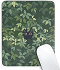 Anime Black Cat Square Mouse Pad,Cute Cat Mouse Pads for Wireless Mouse Desk Accessories,10"X8"Travel Mousepad with Non-Slip Rubber Base, Stitched Edge Mouse Pads for Desk,Computers,Laptop,Office Home