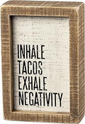 Primitives by Kathy Rustic Farmhouse Decor - Inspirational Wall Art, Wooden Table/Shelf Decor, Boho Kitchen Accessories 5”x7”