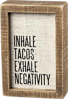 Primitives by Kathy Rustic Farmhouse Decor - Inspirational Wall Art, Wooden Table/Shelf Decor, Boho Kitchen Accessories 5”x7”