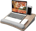 HUANUO Laptop Lap Desk - Portable Lap Desk with Pillow Cushion, Fits up to 15.6 inch Laptop, with Anti-Slip Strip & Storage Function for Home Office Students Use as Computer Laptop Stand, Book Tablet