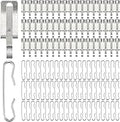 90pcs Heat Cable Roof Clips De Icing Cable Clips and Spacers Kit Roof Clips and Spacers Set Cable Wire Clips Gutter Clips Outdoor