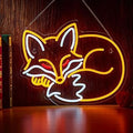 Fox Neon Sign Sleeping Fox LED Light Animal Neon Lights for Bedroom Living Room Wall Decor Birthday Party Gifts for Kids Adults Foxes Lover