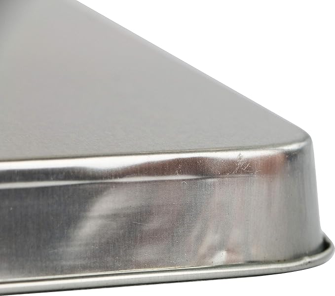 Reston Lloyd Rectangular Burner Cover, Steel, Set of 2, Stainless Look