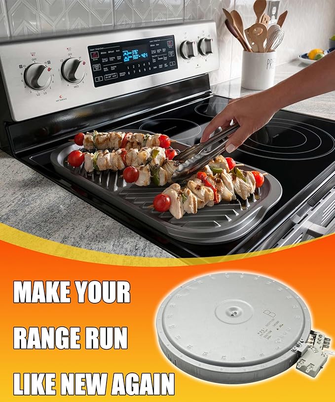 316530000 316530001 Range Oven Dual Radiant Surface Element Replacement for Frigidaire Electrolux Stove,9" 3200(1100) W Burner Replaces AP5983959, 316530000, 4279207, PS11723364.W10251107 W10251108