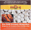 60-Pack Ceramic BBQ Briquettes for Gas Grill – Self-Cleaning Ceramic Briquettes - Heat Diffusers Reduce Flare-Ups for Outdoor Cooking, BBQ - Replacement for Lava Rocks - 06000Y by Mr. Bar-B-Q