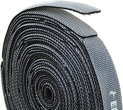 Reusable Cable Ties 1/2" x 4" Self-Gripping Strips Ready to Use Precut Straps for Cable Management and Organizing Cords 50 Pack (Black)