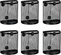 8 PCS Magnetic Pencil Holder Locker Accessories Metal Strong Magnetic Pen Holder for Whiteboard Refrigerator Home School Office 2.9×2.0×3.7 Inch Black