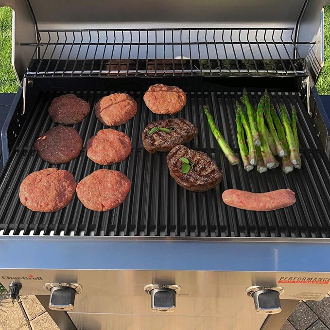 Outspark Cooking Grid Grates and Emitter Plates Replacement Parts for Charbroil Commercial TRU-Infrared Grills 463241013, 463243812, 463243911, 463246909,G515-4700-W1, G515-4800-W1 Cast Iron