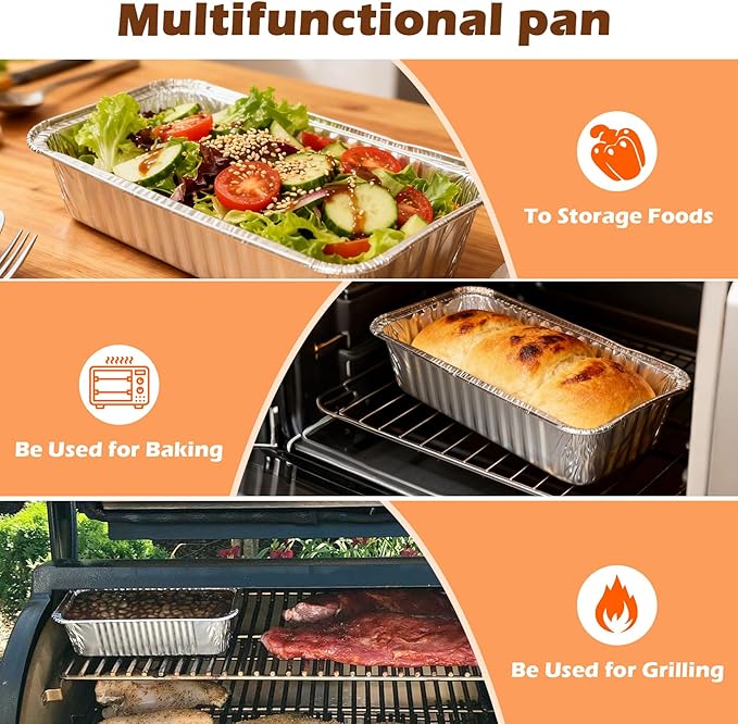 BAC404 & BAC582 Grill Drip Pan Liners Replacement Parts for Traeger Timberline 850 and 1300 (Gen 1 and 2 Models) Pellet Grills, Aluminum Grease Trays for Traeger Timberline Pellet Grills, 20 Packs