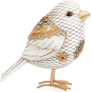 Bird Figuriens for Home Decor Accents,Boho Bird Statue Sculpture for Shelf Decor,Birds Decorations for Home Table Bookshelf Mantels Office,Vintage Animal Decor,Decorative Birds Gifts for Women