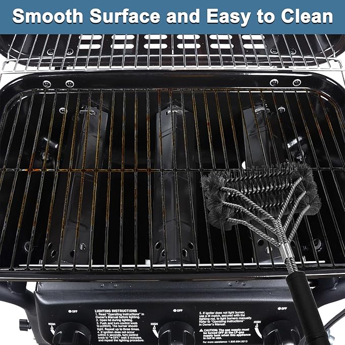 Adviace Grill Parts for Expert Grill XG10-101-002-02 3 Burner Gas Grill, Cooking Grid Grate for 3 Burner Walmart Expert Grill Model XG10-101-002-02 GBC2016WRS